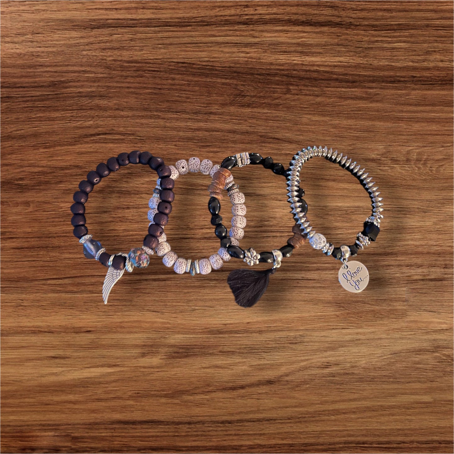 Obsidian Power Bracelet Quartet