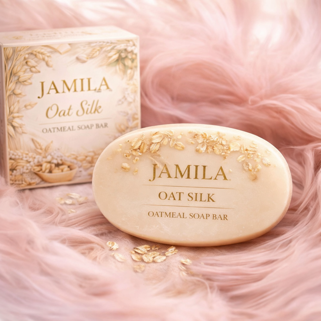Jamila Oat Silk Oatmeal Soap Bar