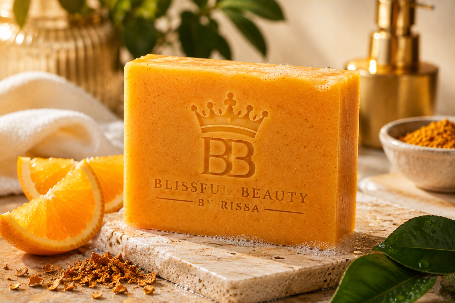 🍊 Orange Radiance Shea Butter Glow Soap