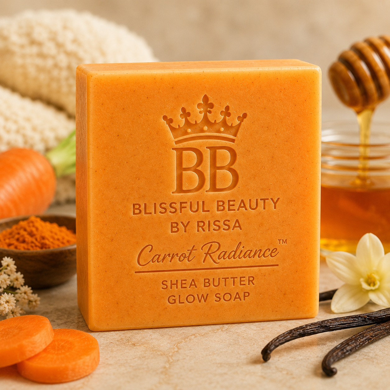 🥕 Carrot Radiance Shea Butter Glow Soap